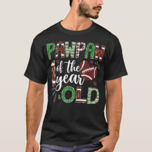 Camiseta Pawpaw Do Futebol De 1 Ano De Idade No Primeiro An