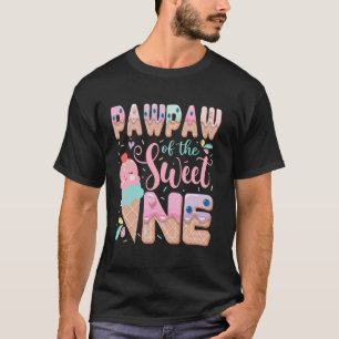 Camiseta Pawpaw Do Sorvete Do Sweet One Aniversário De 1 An