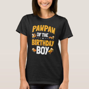 Camiseta Pawpaw Do Trabalhador De Construção De Meninos De 