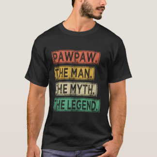 Camiseta Pawpaw O Mito O Dia de os pais Da Lenda
