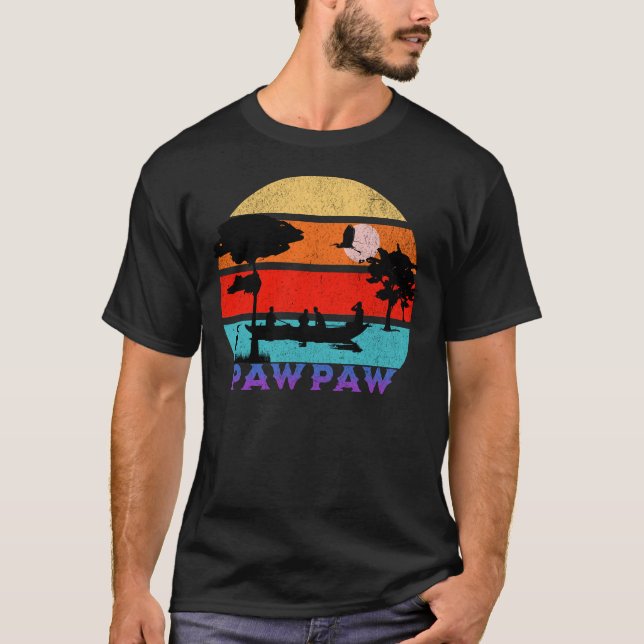 Camiseta Pawpaw Retro Sunset Ocean Avô (Frente)