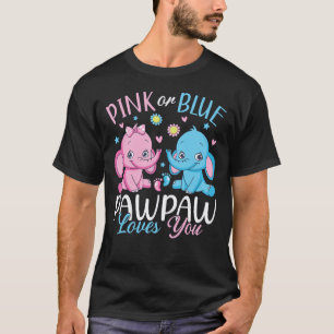 Camiseta Pawpaw Rosa Ou Azul Te Ama Homens Elefantes