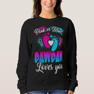 Camiseta Pawpaw Rosa Ou Azul Te Ama Sexo Reveal Bebê