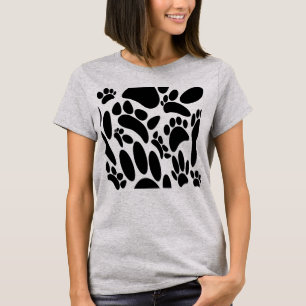 Camiseta Pawprint do abstrato