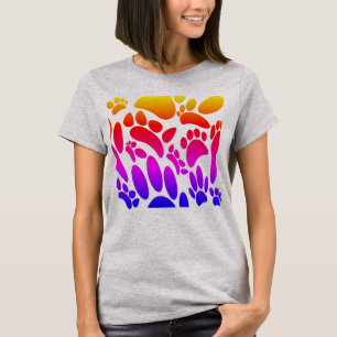 Camiseta Pawprint do abstrato