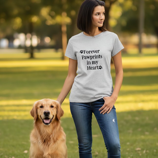 Camiseta Pawprint in my Heart (Criador carregado)