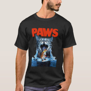 Camiseta Paws Cat Lover Filme de horror Parody T shirt