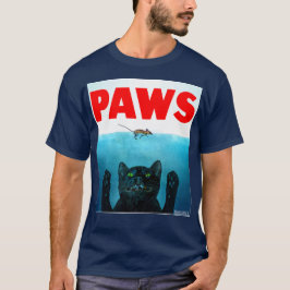 Camiseta Paws Cat Tuws Engraçado Parody Filme