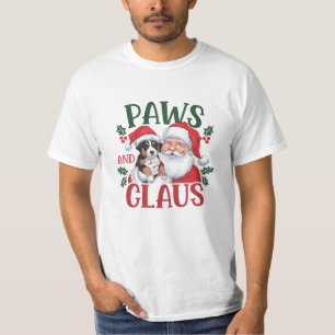 Camiseta Paws Claus Natal