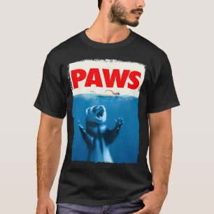Camiseta Paws Ferret Funny Ferret Dons Para Homens