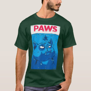 Camiseta PAWS Funny Cat  For Cute Funny Cat Lover Parody 