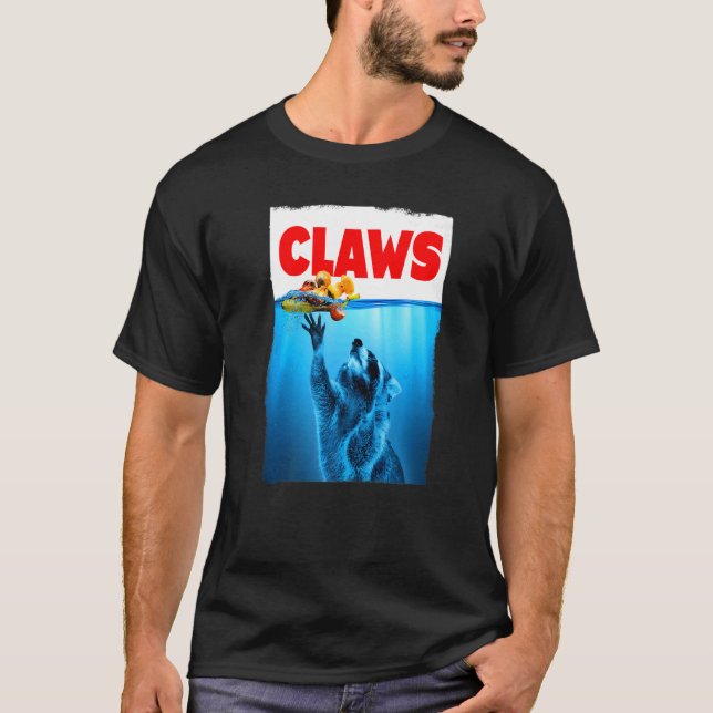 Camiseta Paws Garra Panda Para Homens Mulheres Rapariga Rac (Frente)