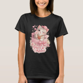 Camiseta Paws & Kisses Cute Cat Shirt – Adorable Kitten Val
