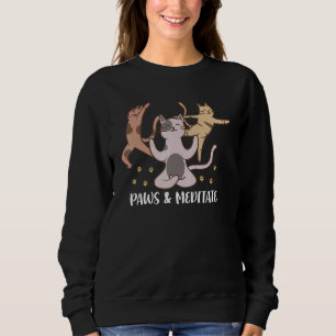 Camiseta Paws Medita Cat Yoga Instrutor