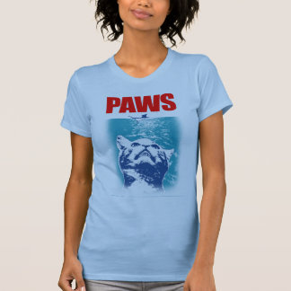 Camiseta PAWS! O gato malvado de baixo