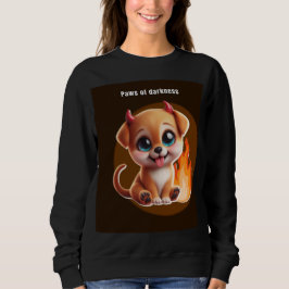 Camiseta Paws of Darkness Fire Dog Hoodie – Glowing Puppy
