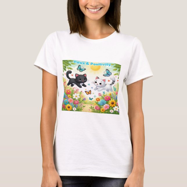 Camiseta Paws & Positivity (Frente)