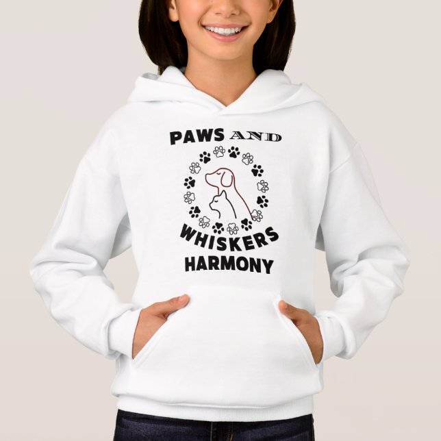Camiseta Paws Unidos em um Círculo de Amor" (Frente)