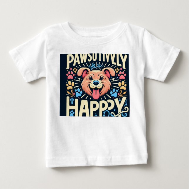 Camiseta Pawsily Happy (Frente)