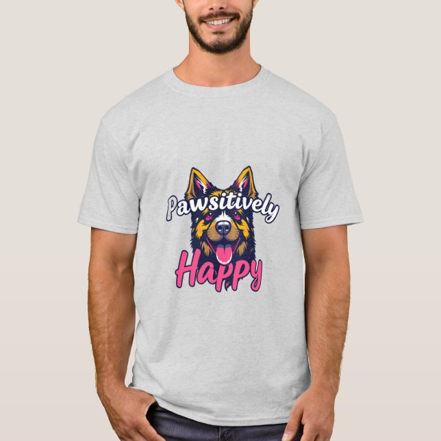 Camiseta Pawsily Happy (Frente)