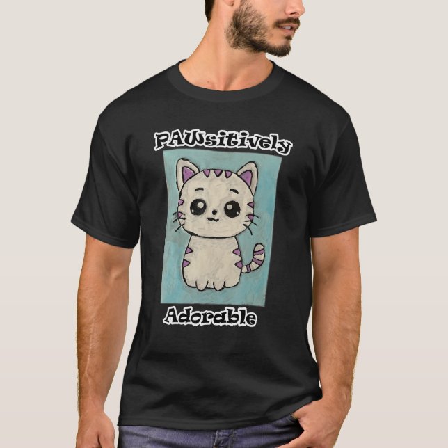 Camiseta Pawsitivamente Adorável (Frente)