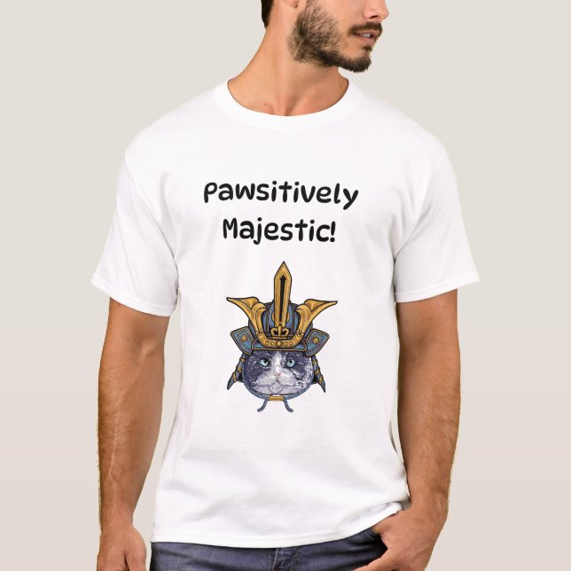 Camiseta Pawsitivamente majestoso! (Frente)