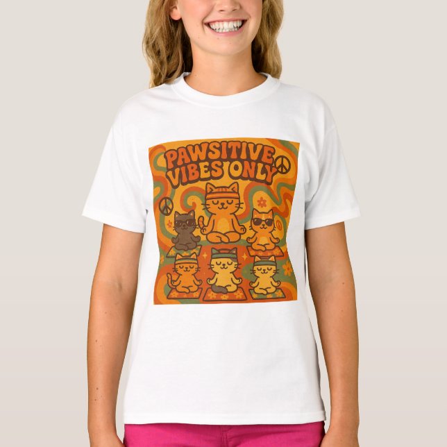 Camiseta Pawsitive Vibes Only (Frente)