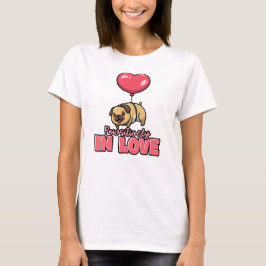 Camiseta "Pawsitively In Love", Dia dos Cães