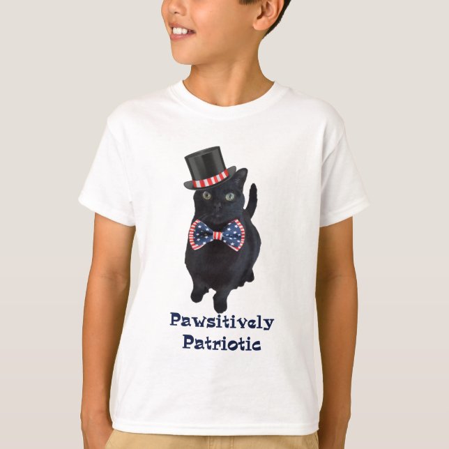 Camiseta Pawsitively patriótico (Frente)
