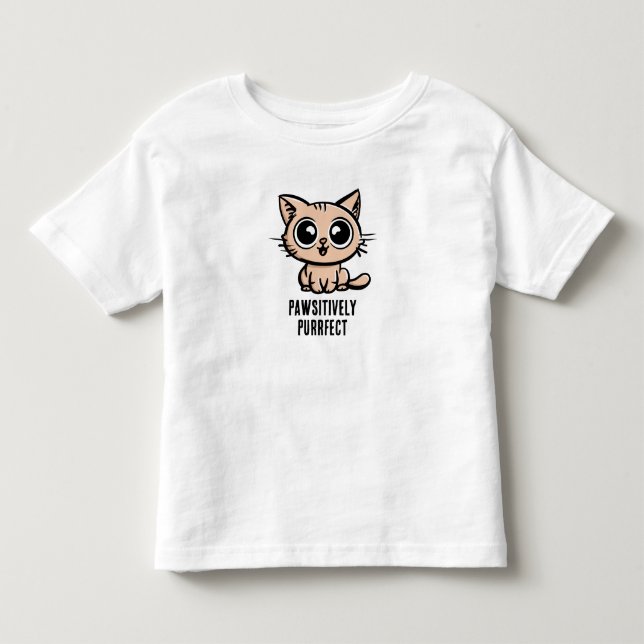 Camiseta Pawsitively Purfect, linda Ganga Kitten (Frente)