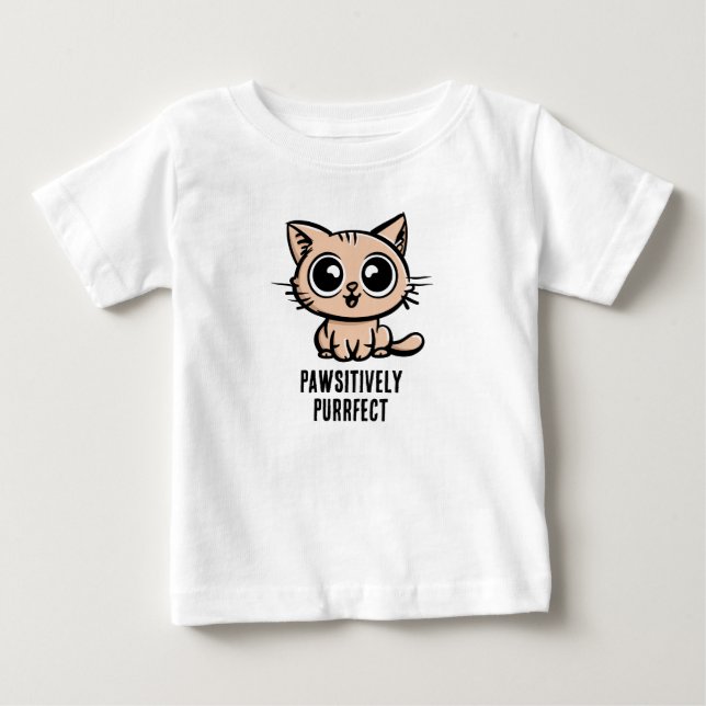 Camiseta Pawsitively Purfect, linda Ganga Kitten (Frente)