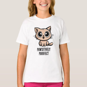 Camiseta Pawsitively Purfect, linda Ganga Kitten