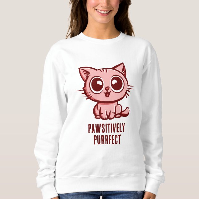 Camiseta Pawsitively Purfect, linda Ganga Kitten (Frente)