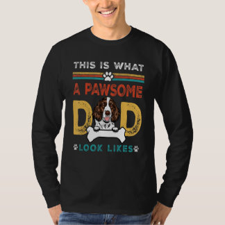 Camiseta Pawsome Dad Look Likes English Springer Spaniel Do