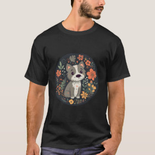 Camiseta Pawsome Petals A Modern Puppy Paradise