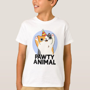 Camiseta Pawy Animal Funny Party Cat Pun