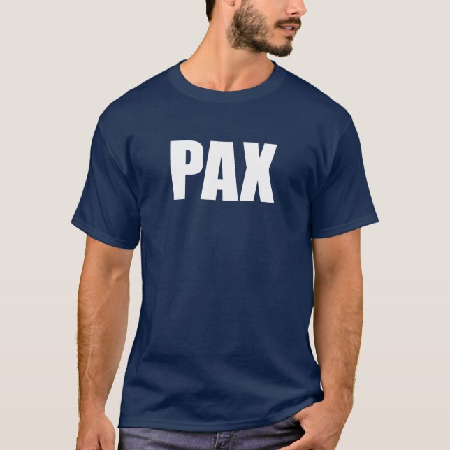 Camiseta Pax Paz em Latim (Frente)