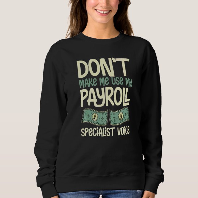 Camiseta Payroll Manager Specialist Calculator Employee Acc (Frente)