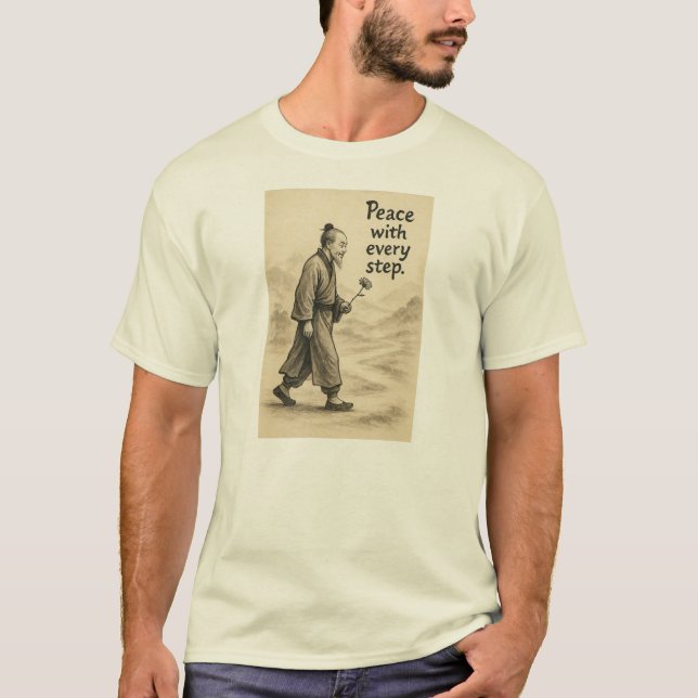 Camiseta Paz A Cada Passo - (Frente)