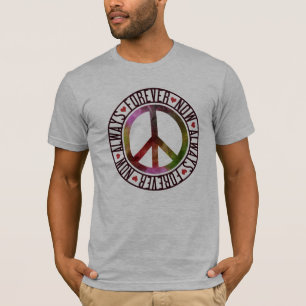 Camiseta Paz Agora Sempre Para Sempre