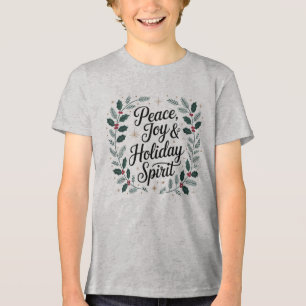 Camiseta Paz, Alegria e Espírito Natalino