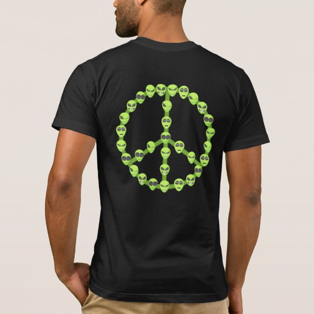Camiseta Paz alienígena (Verso)