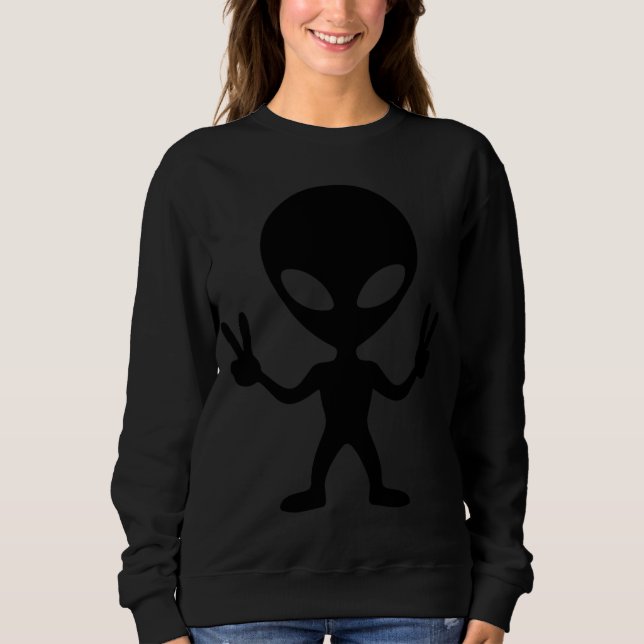 Camiseta paz alienígena (Frente)