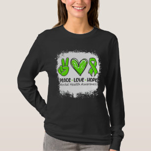 Camiseta Paz Ama Esperança Saúde Mental Consciência Mental