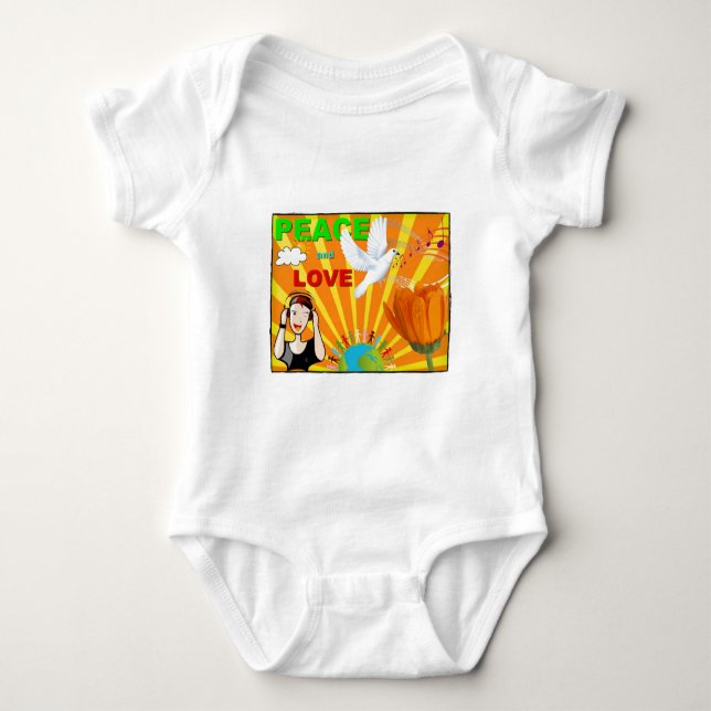 Camiseta Paz & Amor (Frente)