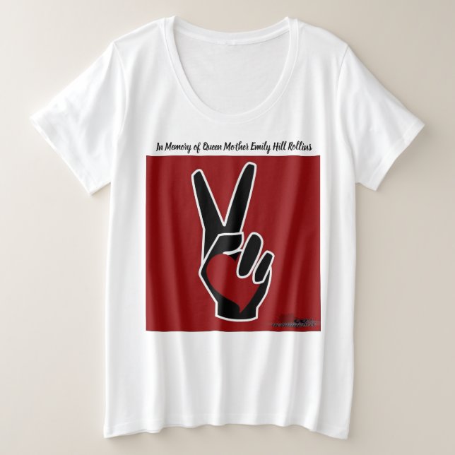 Camiseta Paz & amor (Frente do Design)