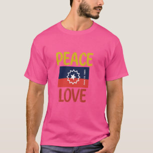 Camiseta Paz Amor 1910, Décima Junta Bandeira, Liberdade Da