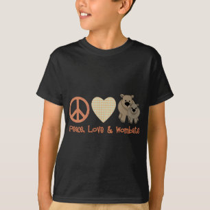 Camiseta Paz, Amor &amp; Wombats