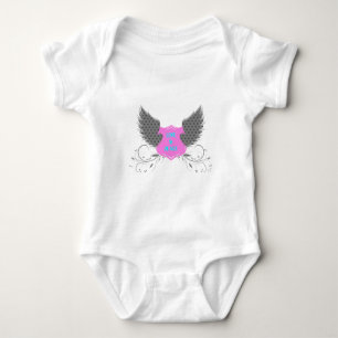 Camiseta Paz Amor Anjo Asas Bebê Roupa