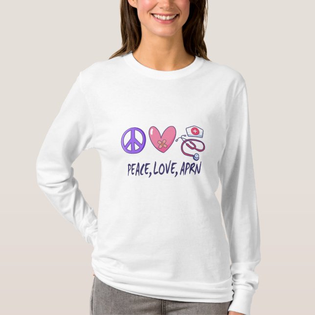 Camiseta Paz Amor APRN (Frente)